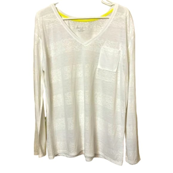 Lane Bryant Tops - NWOT Lane Bryant never worn 14/16 break through fabric white